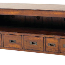 Post & Rail Large TV Cabinet - eclectic - media storage - Masins Furniture