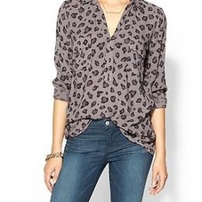 Splendid Leopard Two Pocket Shirt | Piperlime