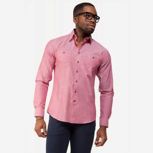 Fort Knox Shirt in Currant  | Frank & Oak