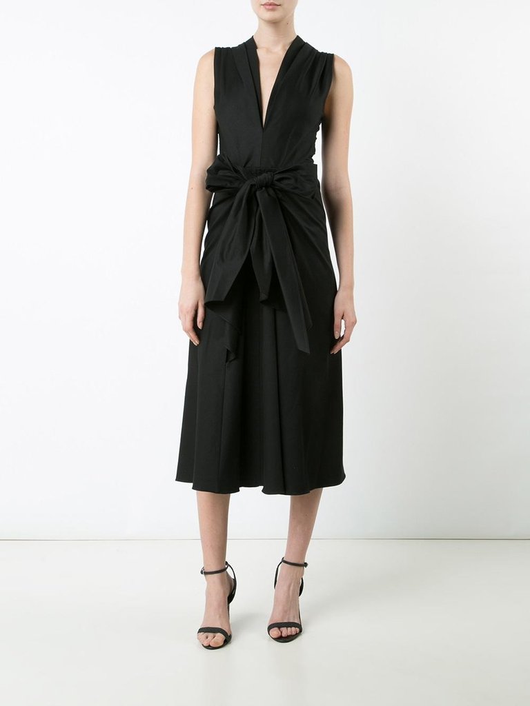 TOME - COTTON BOW FRONT DRESS