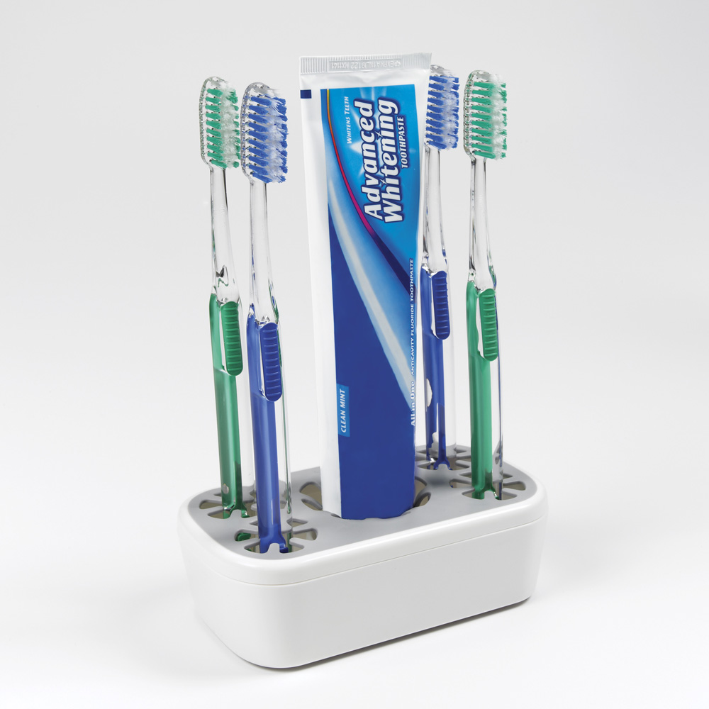 Medicine Cabinet Toothbrush & Toothpaste Organizer