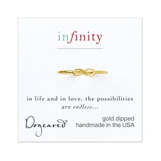 infinity ring, gold dipped, size 5 : Dogeared
