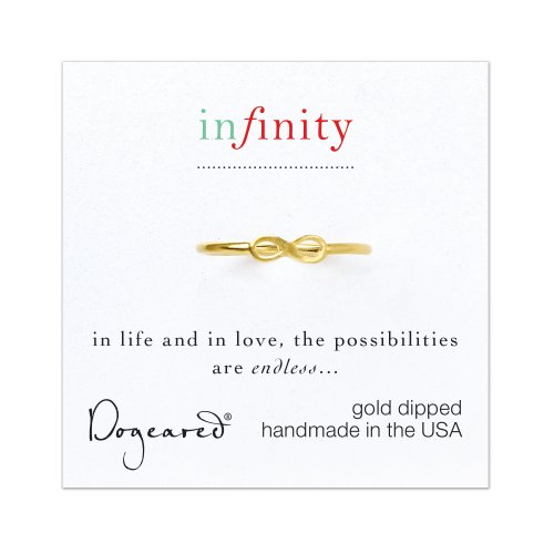 infinity ring, gold dipped, size 5 : Dogeared