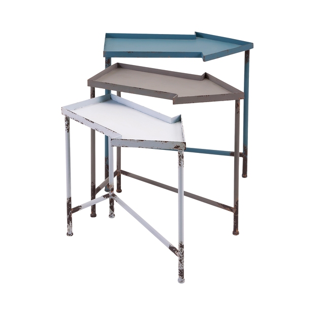 3-Pc. Directional Nesting Tables - Dot & Bo
