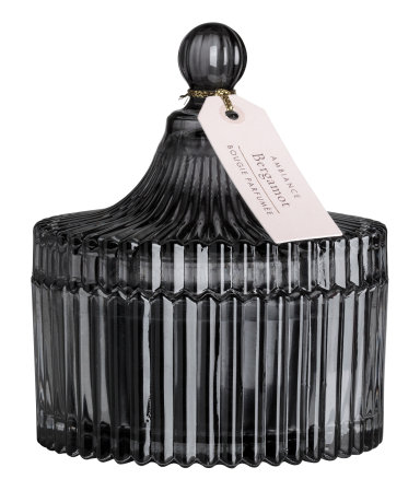 Scented Candle in Glass Holder | Charcoal gray/bergamot | H&M HOME | H&M US