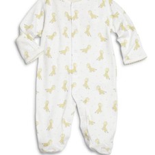 Kissy Kissy - Baby's Giraffe Striped Pima Cotton Footie - saks.com