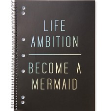 Large spinout notebook USA 11x8 | Typo | MERMAID