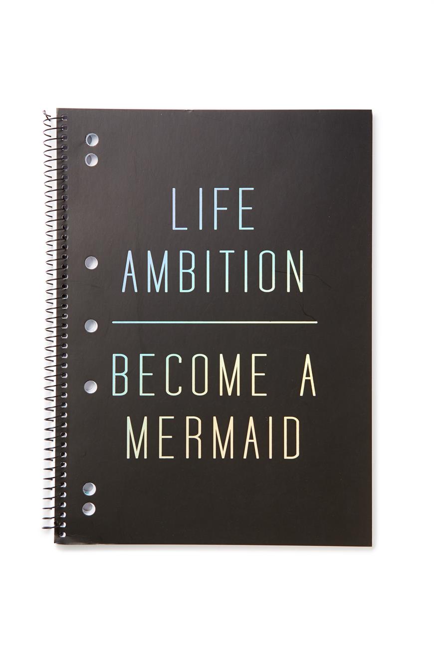 Large spinout notebook USA 11x8 | Typo | MERMAID