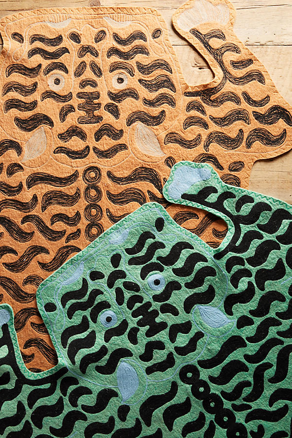 Embroidered Tiger Rug | Anthropologie