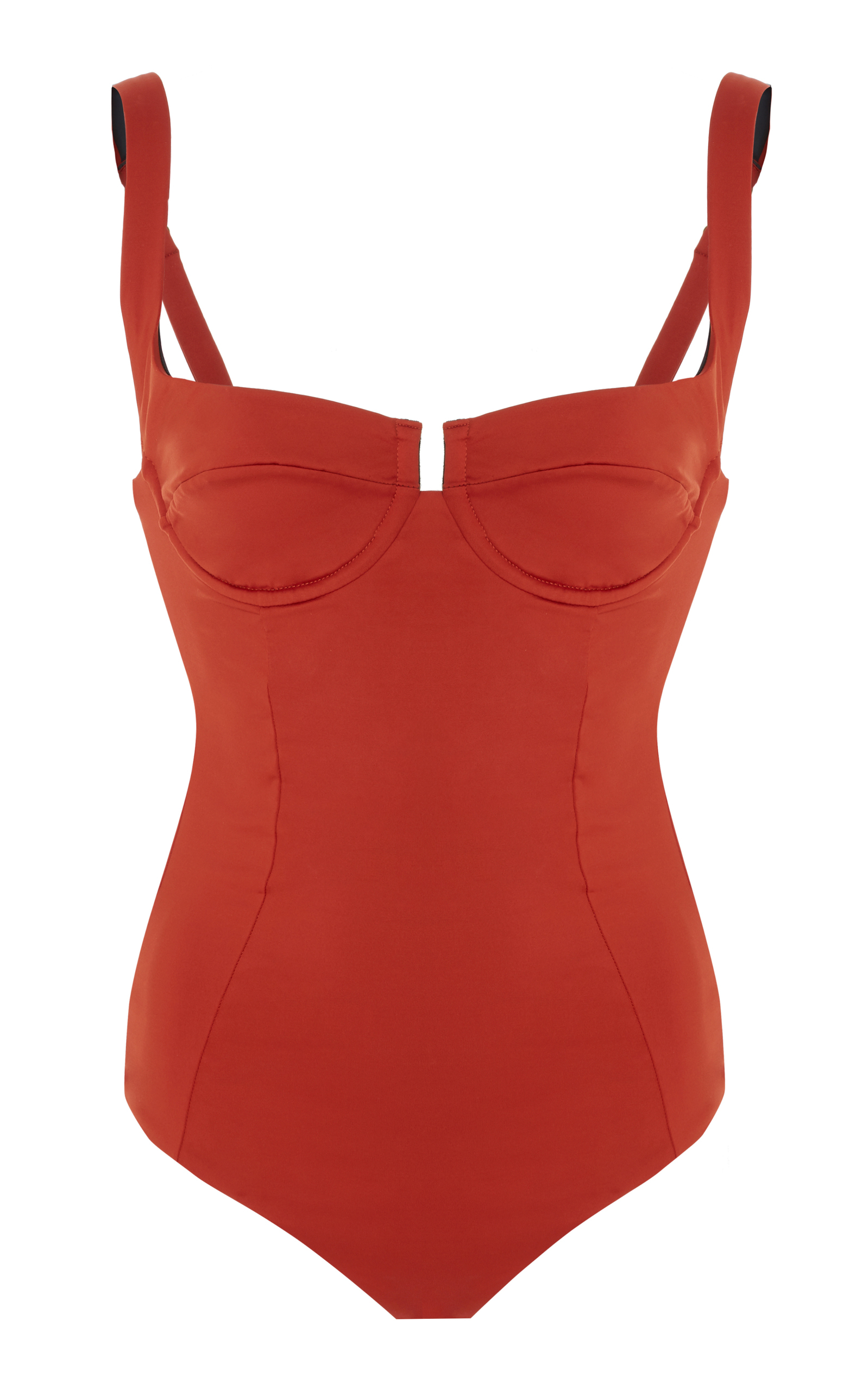 Bardot Underwire One Piece Swimsuit by Reina Olga | Moda Operandi