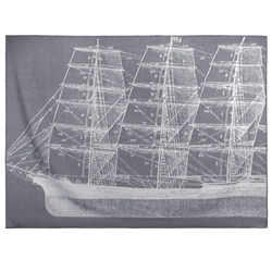 MARITIME THROW 50x70 - Charcoal