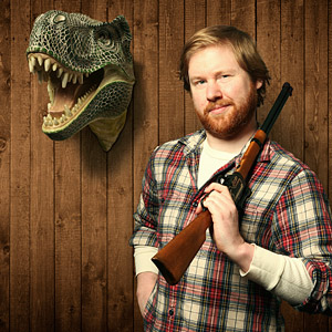 ThinkGeek :: T-Rex Hunter's Trophy