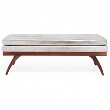 DwellStudio Leather Erikson Bench