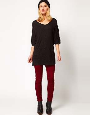 Selected | Selected Oversized Tshirt In Lurex Marl at ASOS