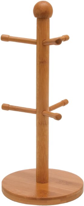 Amazon.com: Lipper International Bamboo Mug Tree: Home & Kitchen