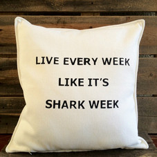 Shark Week Throw Pillow by SatMorningPancakes on Etsy