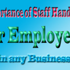 Importance of Staff Handbook