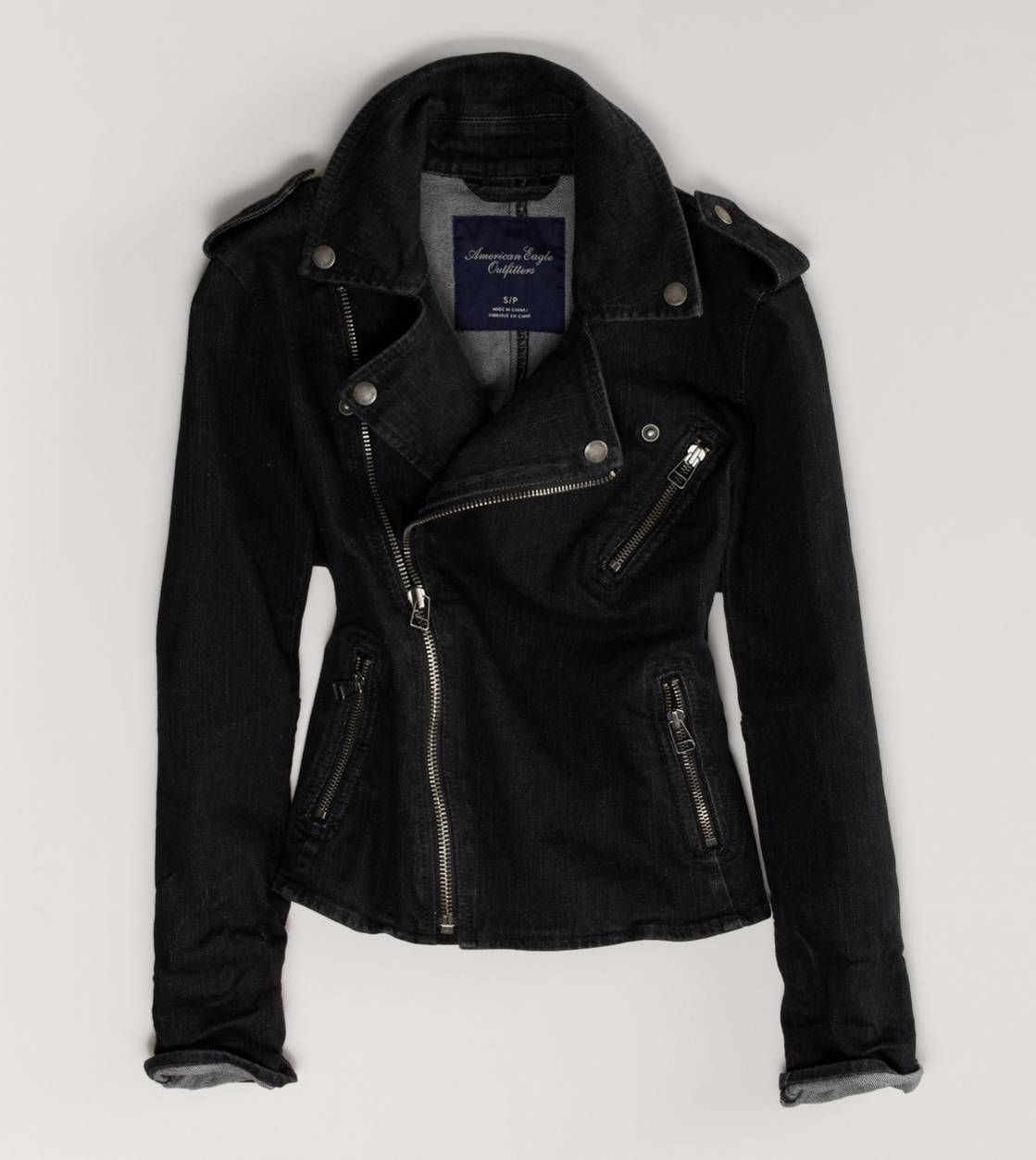 AE Denim Moto Jacket | American Eagle Outfitters