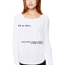 Im in Love with.... Long Sleeve Flowy Tee – ROYAL RABBIT