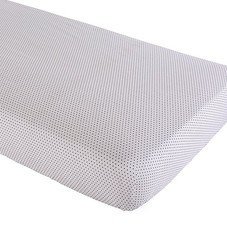 Organic Swiss Dot Crib Fitted Sheet | The Land of Nod