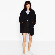 DOUBLE BREASTED WOOL COAT - View all-OUTERWEAR-WOMAN | ZARA United States