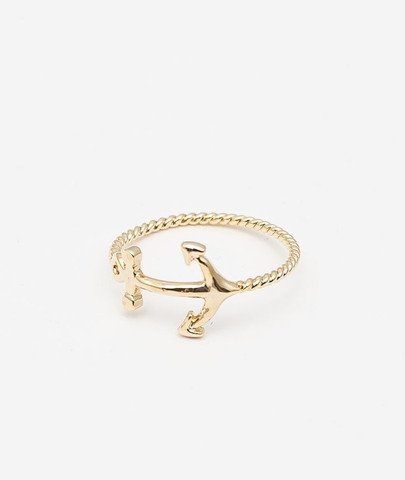 Anchor Gold Ring | louun