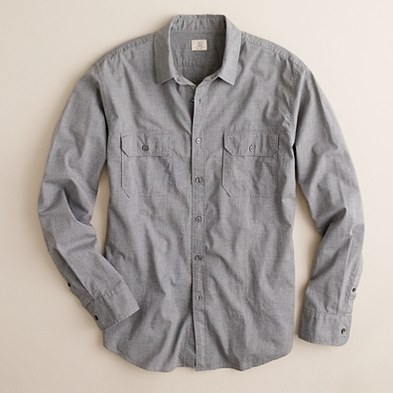 Heathered utility shirt