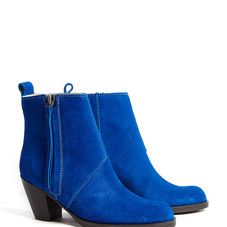 Acne | Pistol Shorts Side Zip Suede Ankle Boot by Acne