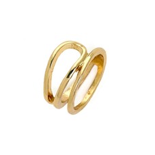 Gold Twister Midi Ring | BaubleBar