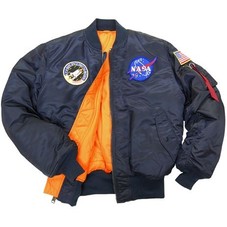 Alpha Industries NASA MA-1 Flight Jacket : Men's Flight Jackets, Men's Jackets & Coats