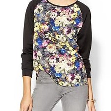 Collective Concepts Floral Baseball Top | Piperlime