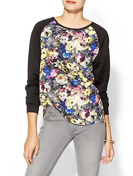 Collective Concepts Floral Baseball Top | Piperlime
