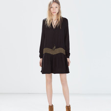 EMBROIDERED DRESS - Dresses - Collection - TRF - SALE | ZARA United States