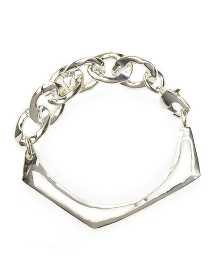 Sterling Silver Optic Chain Cuff | Figure & Form