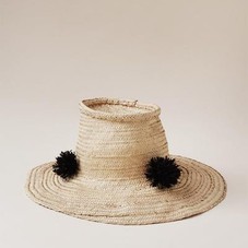 Pom Pom Woven Hat - Indego Africa