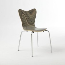 Scoop-Back Chair - Marbleized | west elm