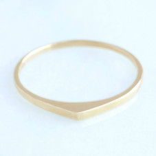 Thin Naked Bateau Ring | Claire Kinder Studio