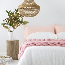 Cotton Linen Pillowslip in Pink | The Pillowslip Store