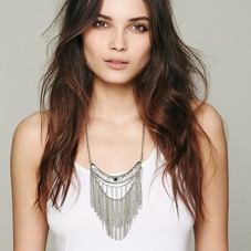 Stone Moon Fringe Collar at Free People Clothing Boutique