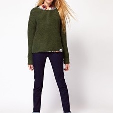 Bellfield | Bellfield Ribbed Sweater With Elbow Patches at ASOS