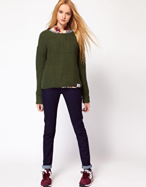 Bellfield | Bellfield Ribbed Sweater With Elbow Patches at ASOS