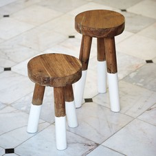 Dip-Dyed Stools | Serena & Lily