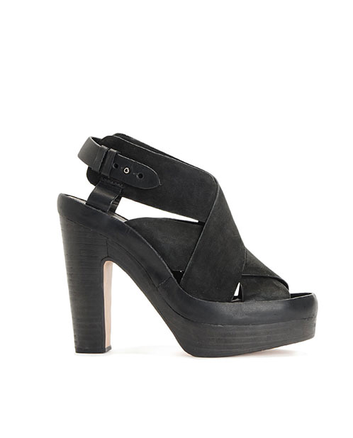 Sloane Platform Sandal - Nero | rag & bone Official Store