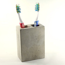 Concrete Toothbrush Holder 2 by roughfusion on Etsy