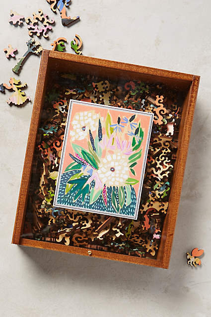 Vivid Garden Wooden Puzzle - anthropologie.com