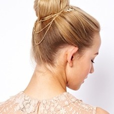 ASOS | ASOS Leaf Hair Comb with Hanging Chain at ASOS