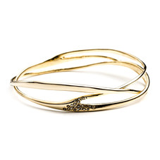Gold Interlaced Bangle | Alexis Bittar