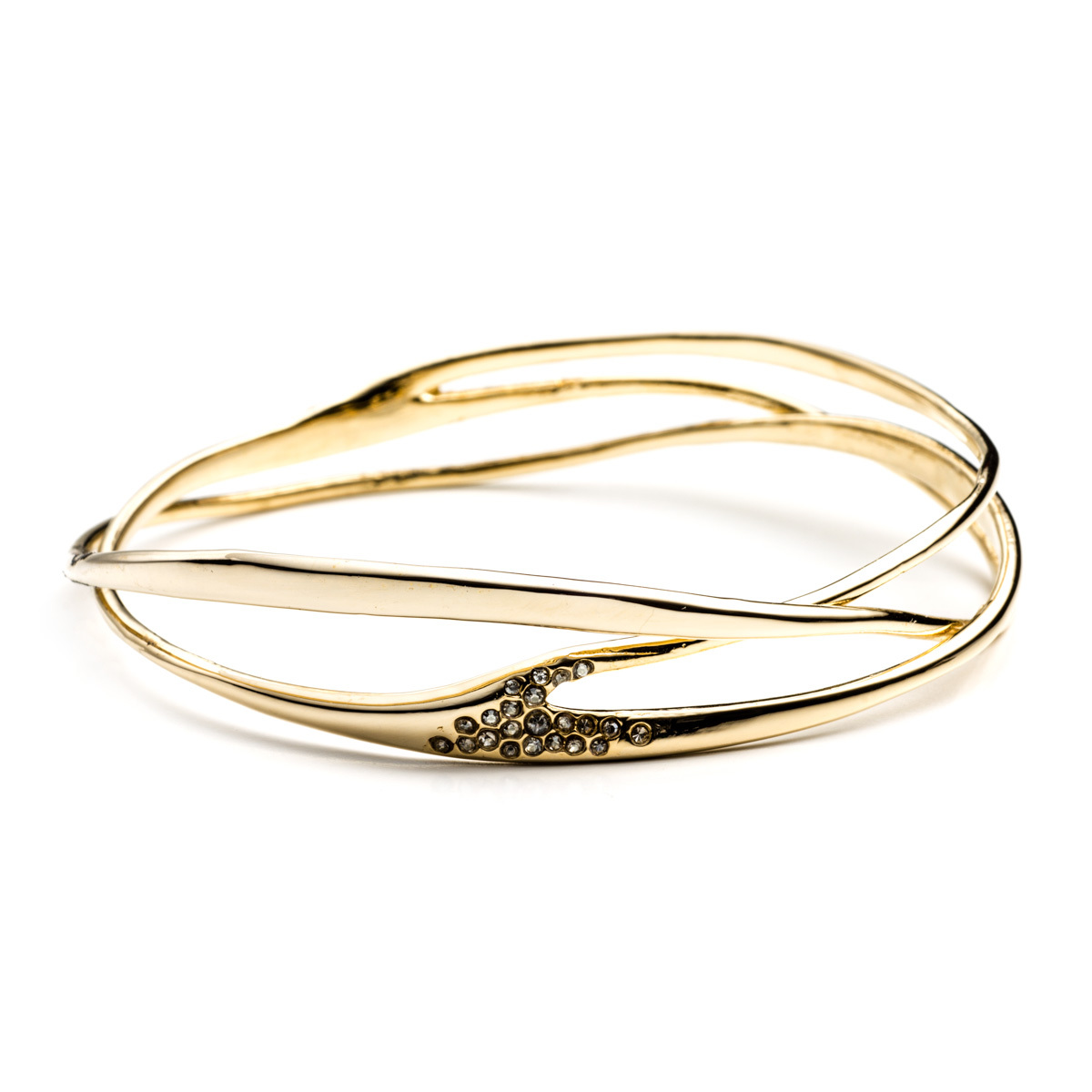 Gold Interlaced Bangle | Alexis Bittar