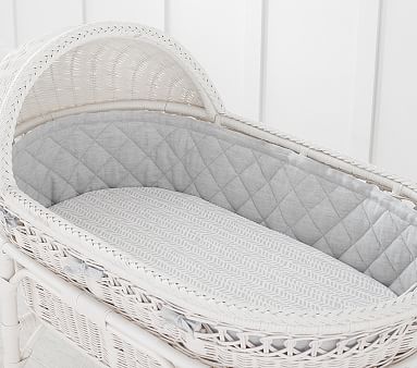 Organic Sateen Arrow Bassinet Fitted Sheet | Pottery Barn Kids
