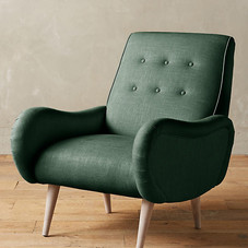 Linen Losange Chair | Anthropologie